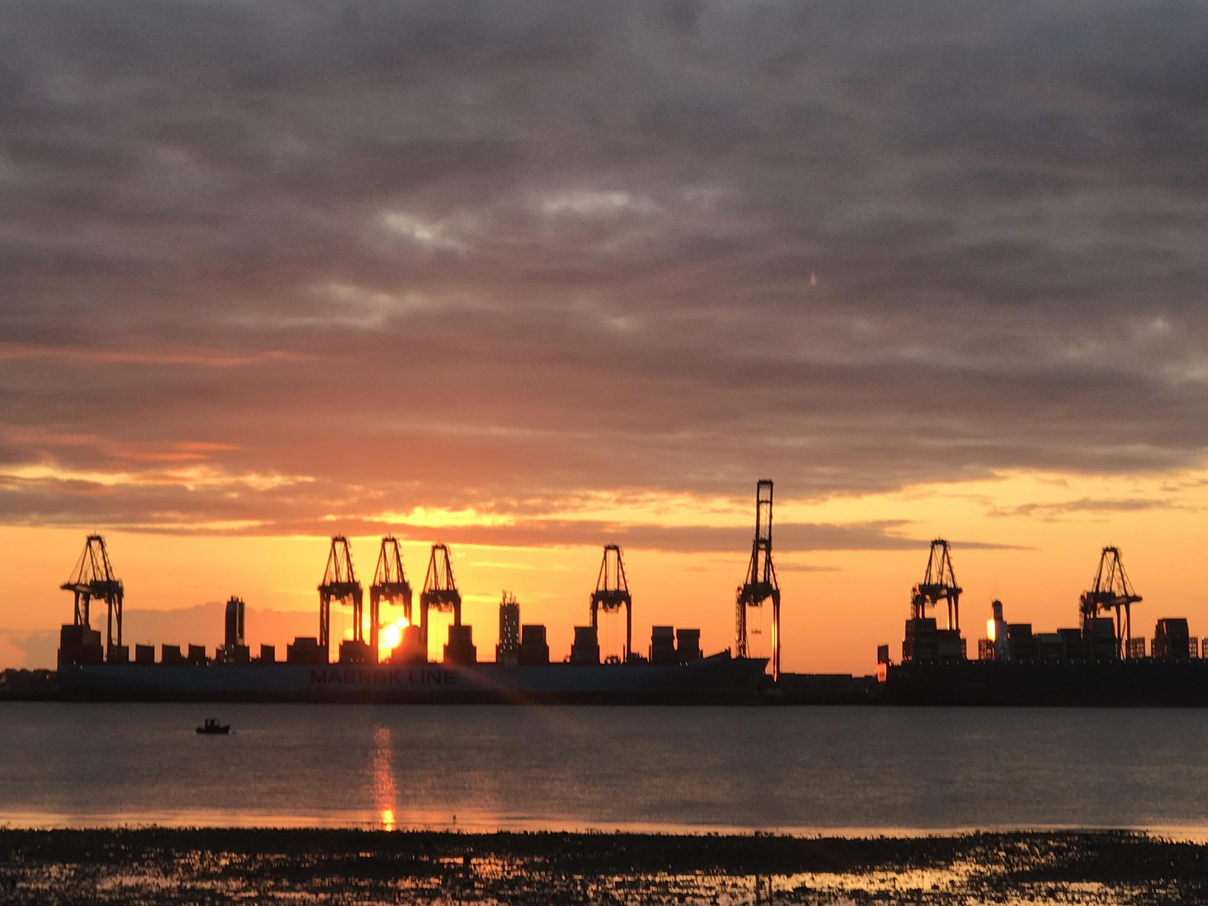 Felixstowe from Harwich